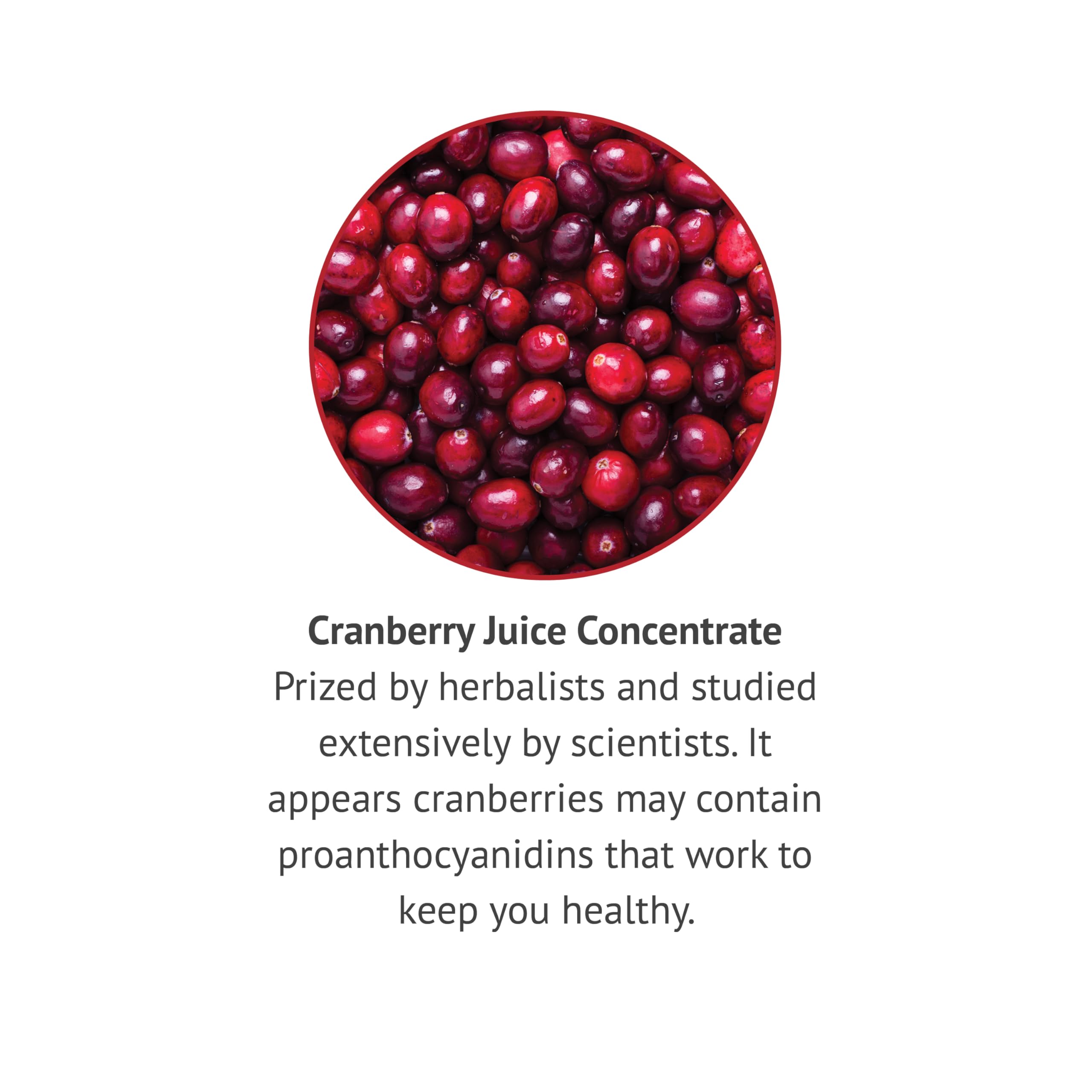 Botanic Choice cranberry liquid extract packaging with included dropper.