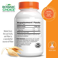 Oat Fiber Dietary Supplement bottle with powder and capsules
