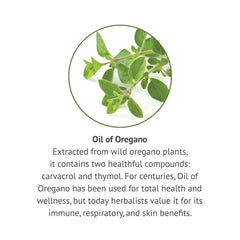 Close-up showing carvacrol content in Oil of Oregano liquid extract