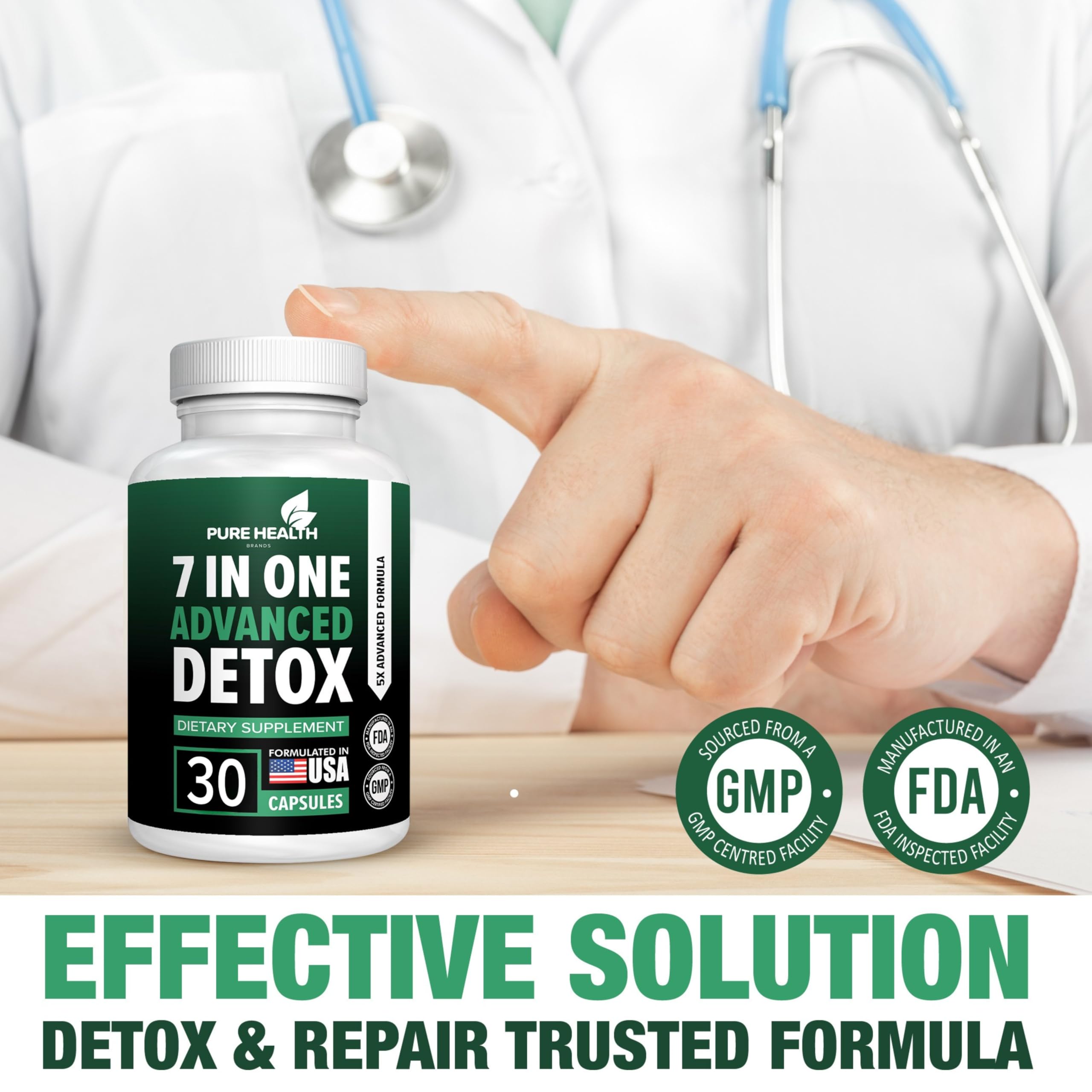 Botanical detox blend with goldenseal and echinacea