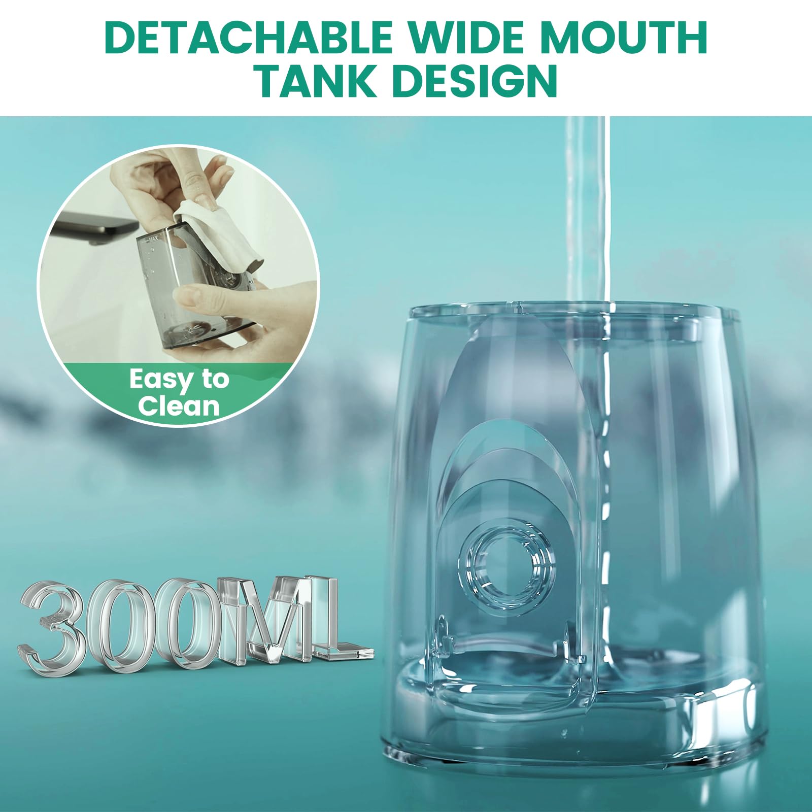 Close-up of 360-degree rotating nozzle on BOTLIFE W1