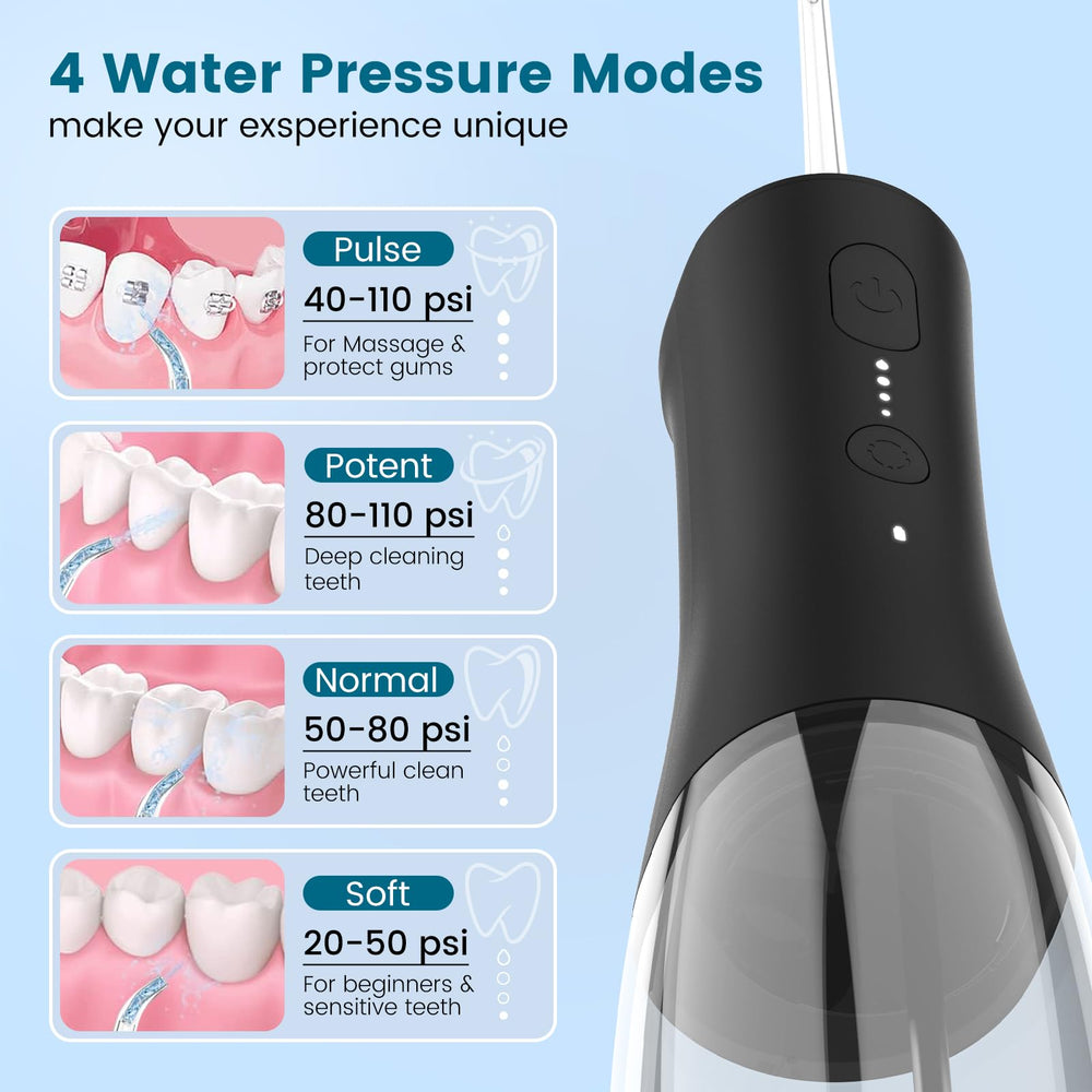 High-frequency 1400 pulses per minute for deep cleaning