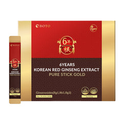 Packaging front view of BOTO 6-Year Korean Red Ginseng sticks