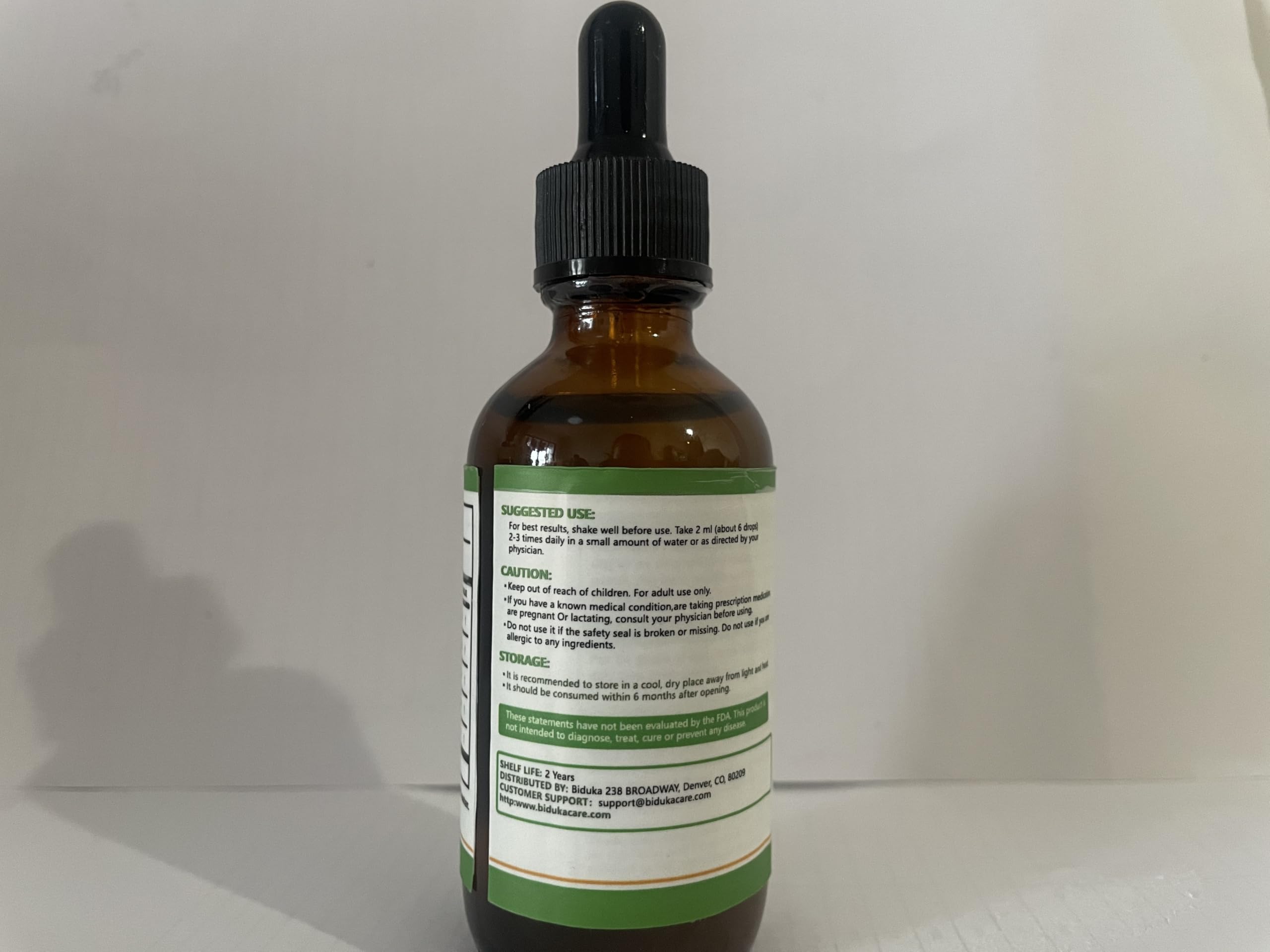 60ml amber glass bottle packaging