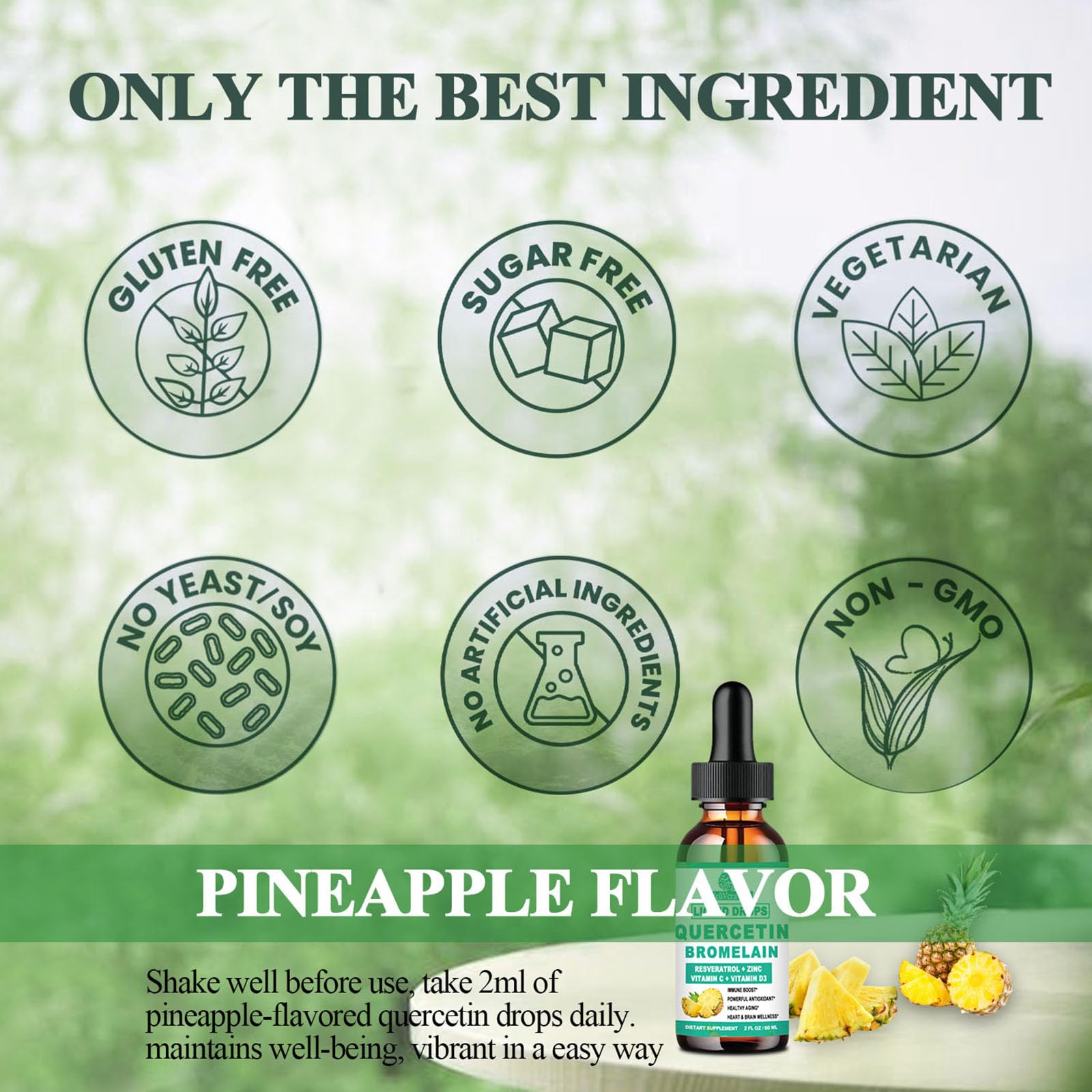 Product bottle beside packaging