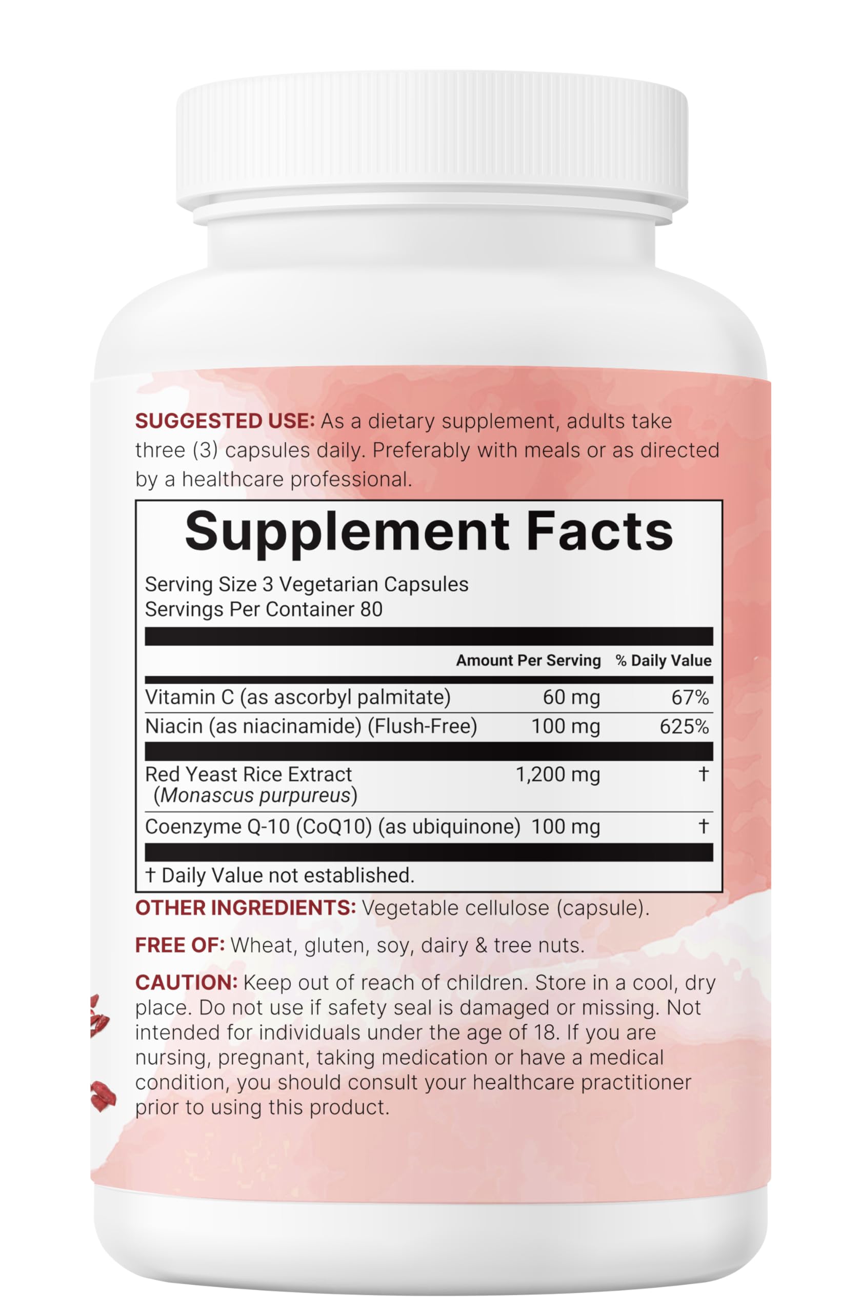 Side view of the 240-capsule bottle