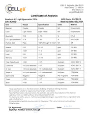 Bottle side view with product information