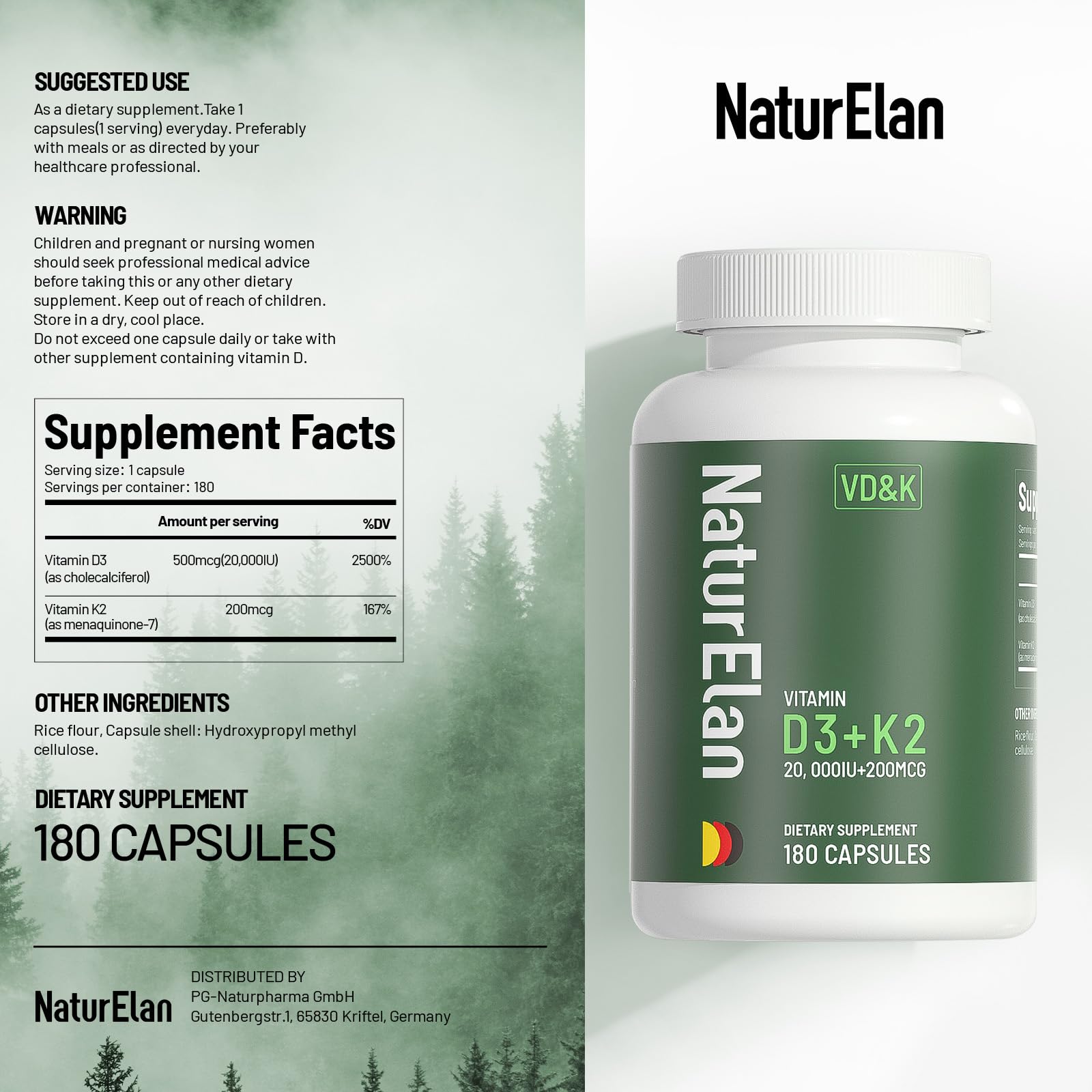 Bottle with dosage information