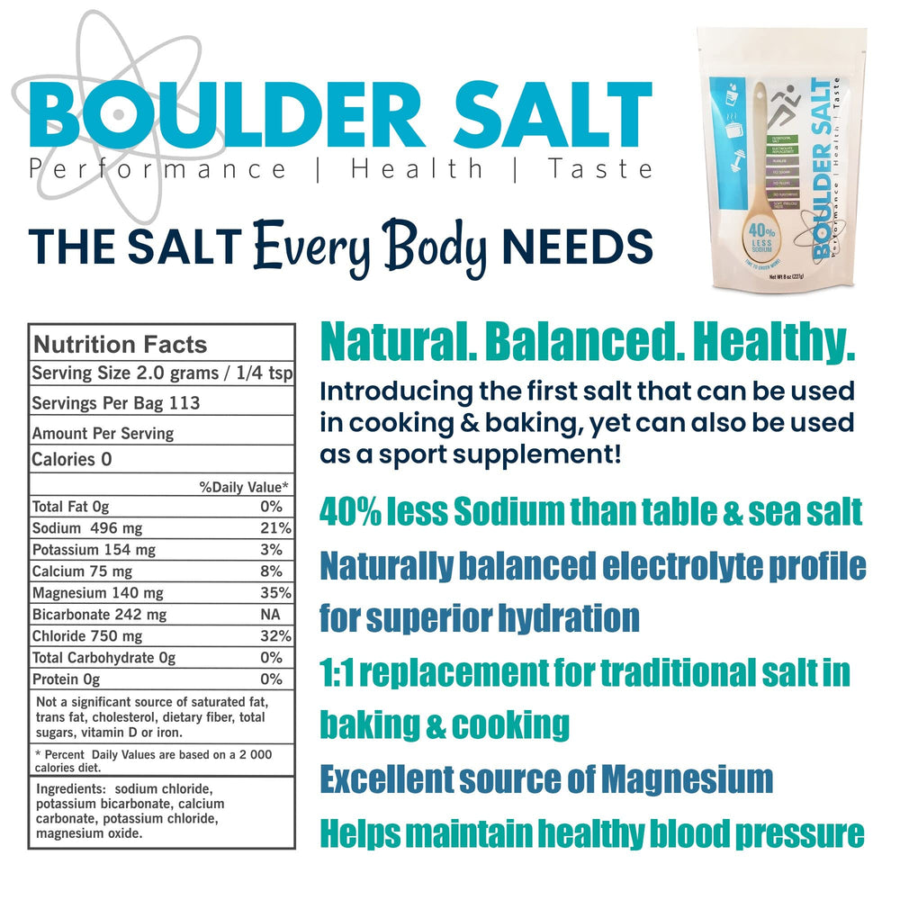 Boulder Salt cloudy water solution with settling minerals visible in cup.