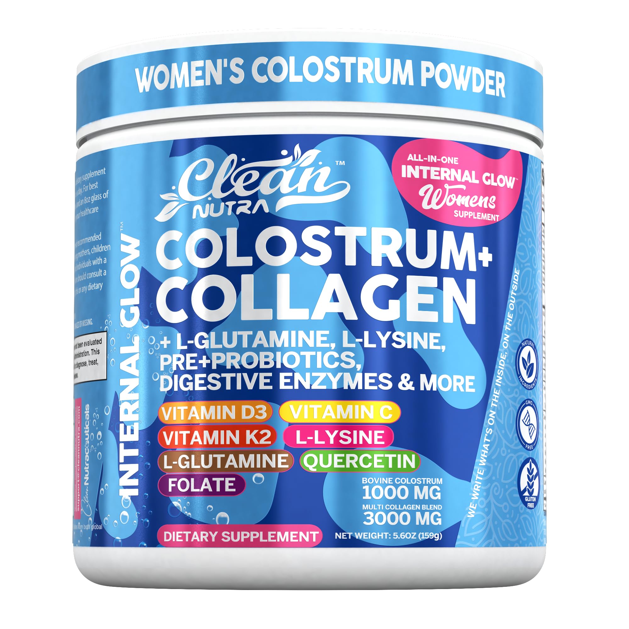 Hero image: Bovine colostrum powder with collagen for women