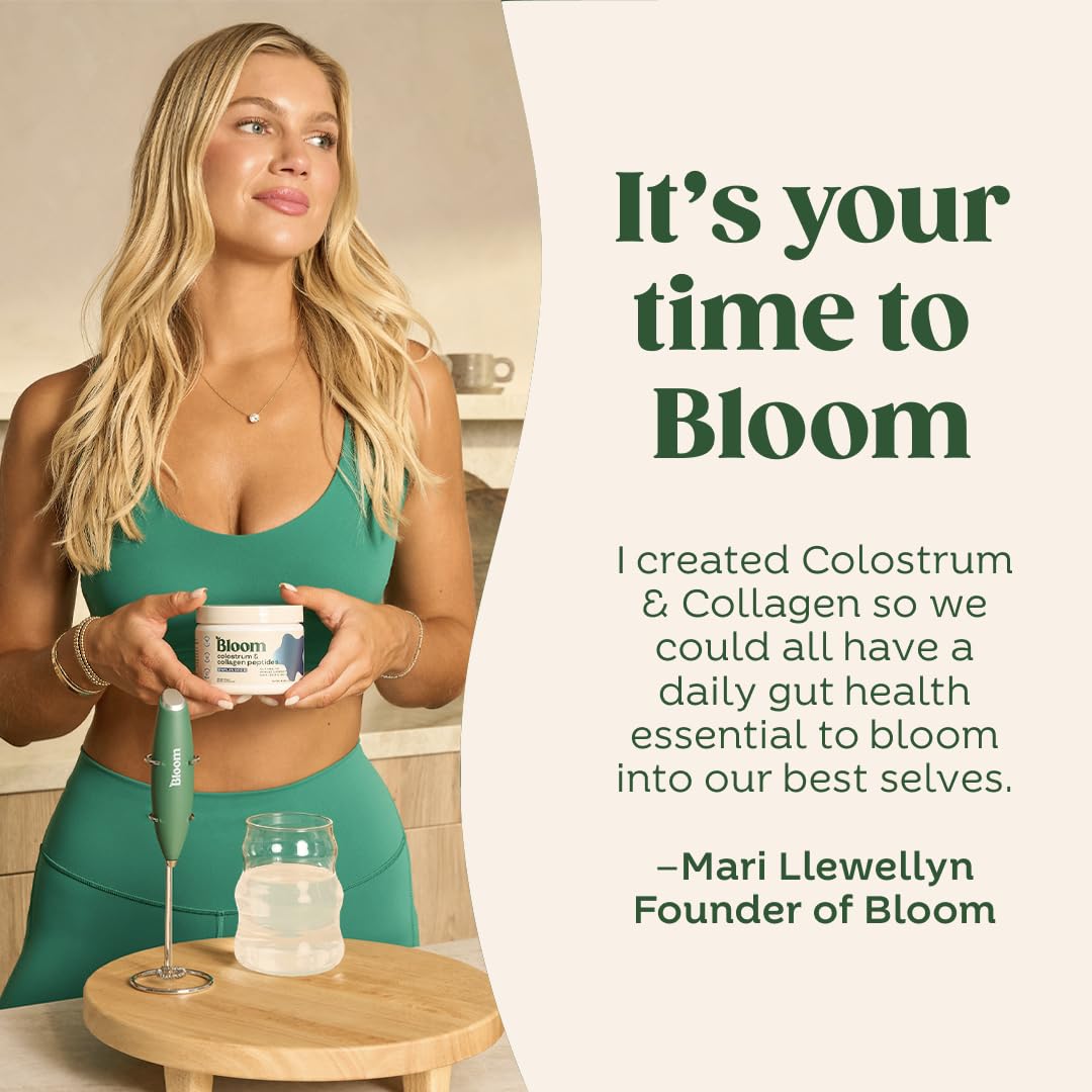 Spoon with strawberry colostrum powder served in a glass