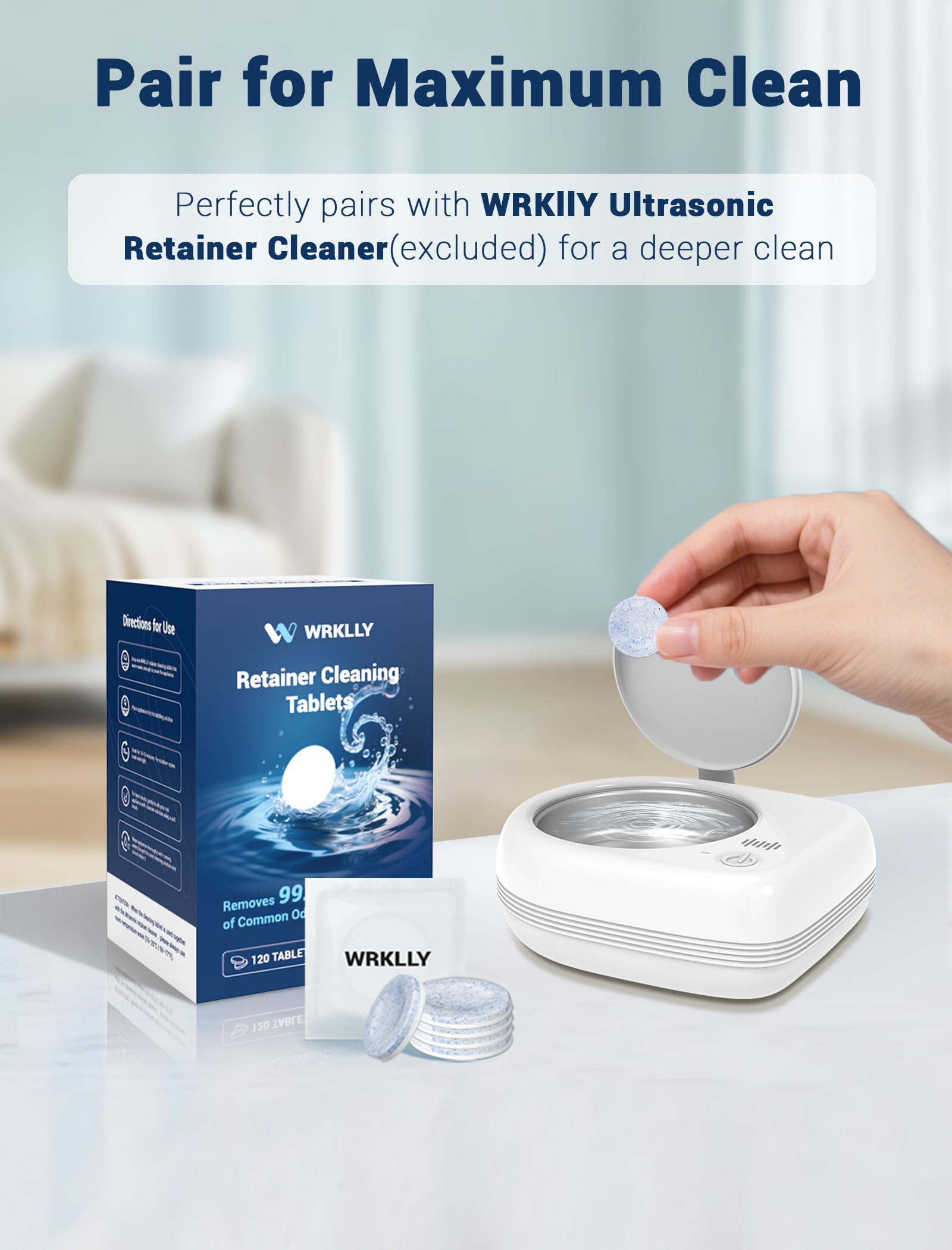 Box showing 120 individually wrapped tablets for four months