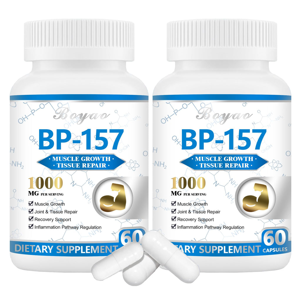 BOYAO BP157 peptide capsules bottle—daily muscle recovery support and convenient dosage.