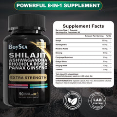 Two-bottle Boysea Shilajit & Sea Moss bundle