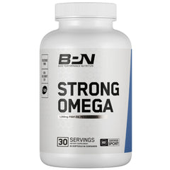 BARE PERFORMANCE NUTRITION Strong Omega Fish Oil Soft Gel bottle front view