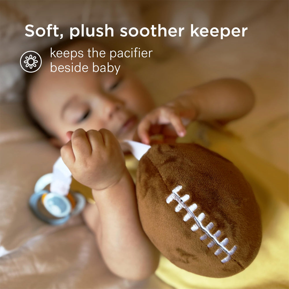 BPA-free pacifier and plush materials