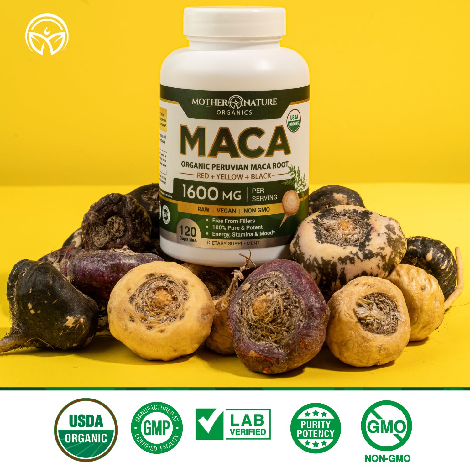 BPA-free packaging for maca root capsules
