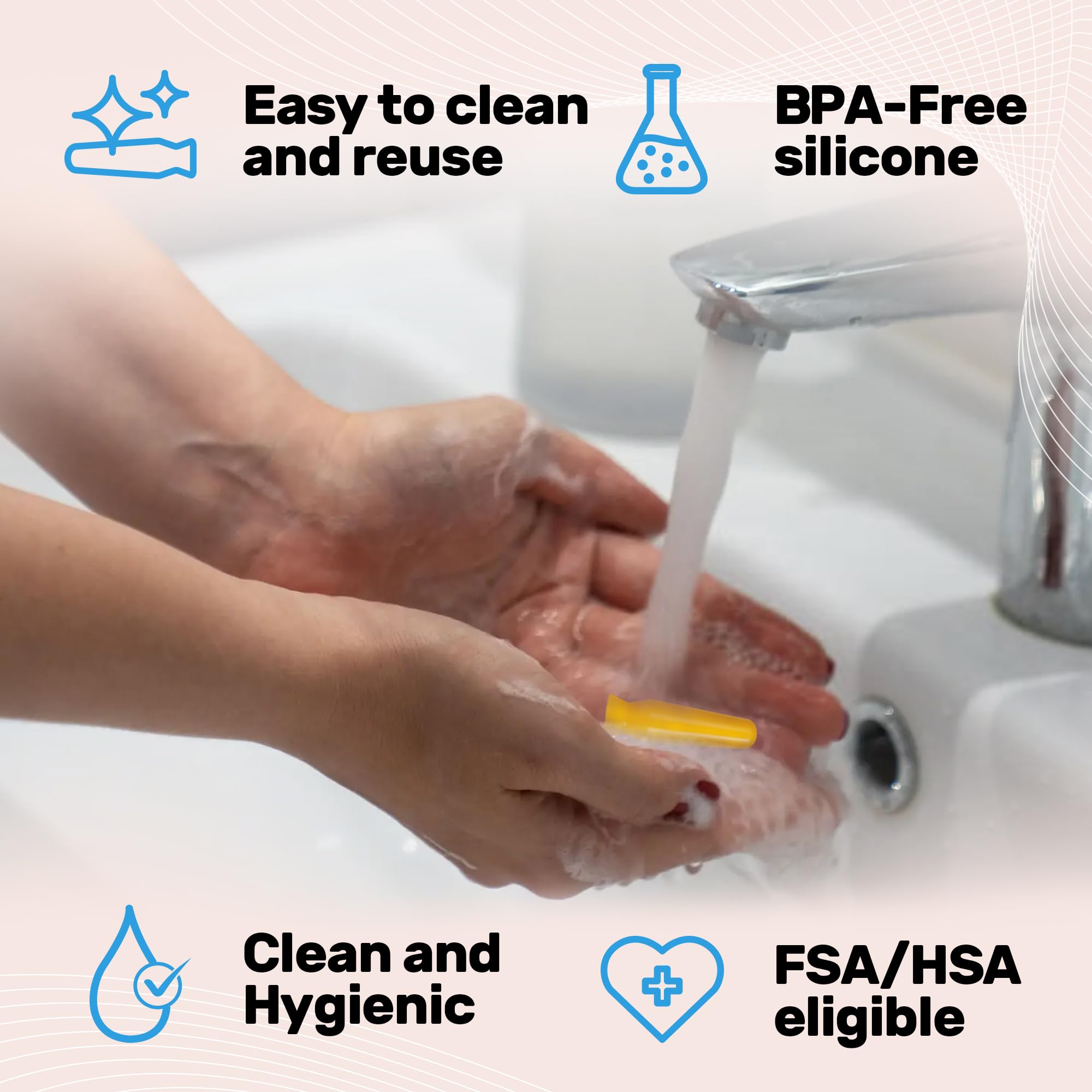 BPA-free silicone suction plungers