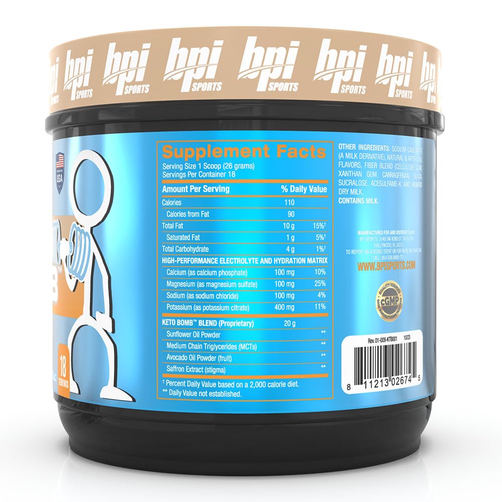 Pouring Keto Bomb into coffee for a French Vanilla Latte