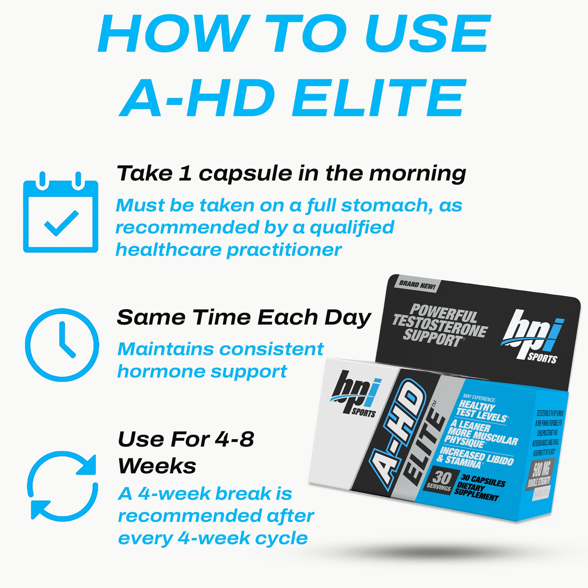 Active man using A-HD Elite Solid stack for performance