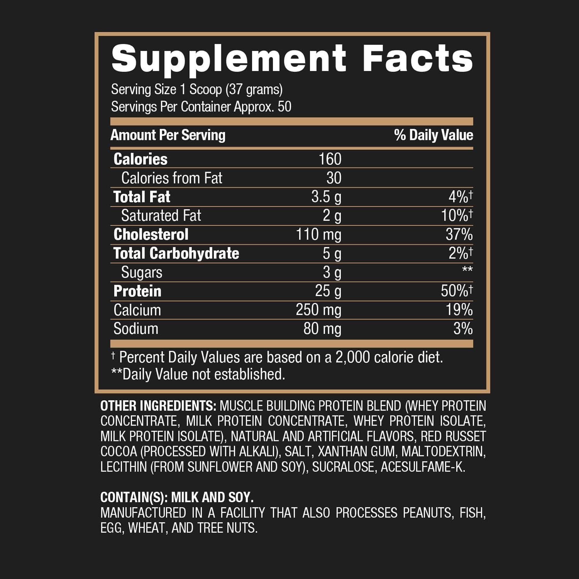 BPI Sports Whey HD third-party testing badge signals purity and quality