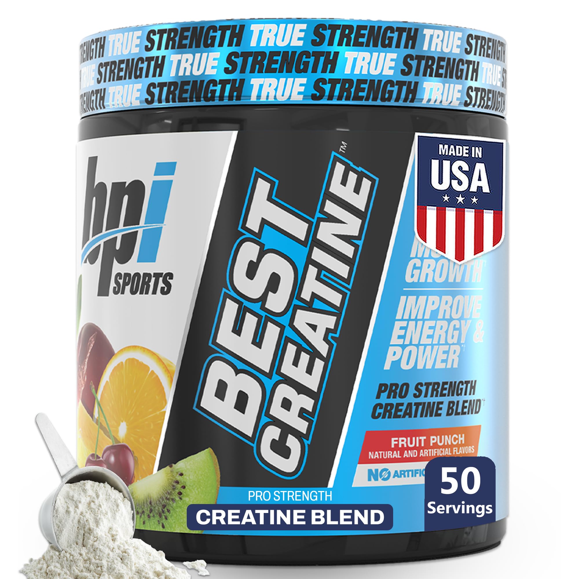Front label of BPI Sports Best Creatine bottle