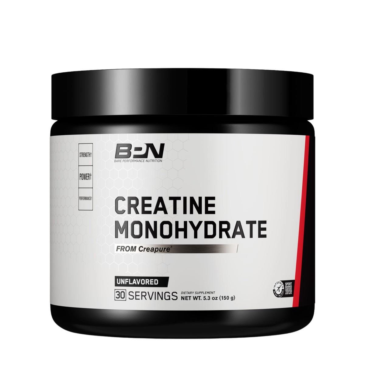 BARE PERFORMANCE NUTRITION BPN Creatine Monohydrate Creapure canister