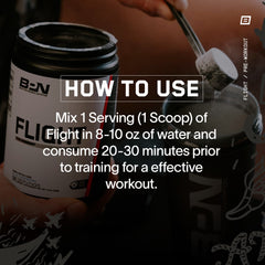 Close-up of ingredients panel on BPN Flight label highlighting CarnoSyn beta-alanine and Infinergy.