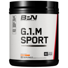Container of BPN G.1.M Go One More Sport Orange powder 25 servings