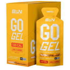 Front packaging of BPN Go Gel Endurance Mango