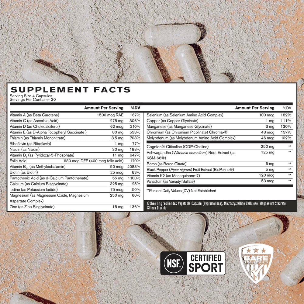 Nutritional label of BPN Strong Multi-Vitamin