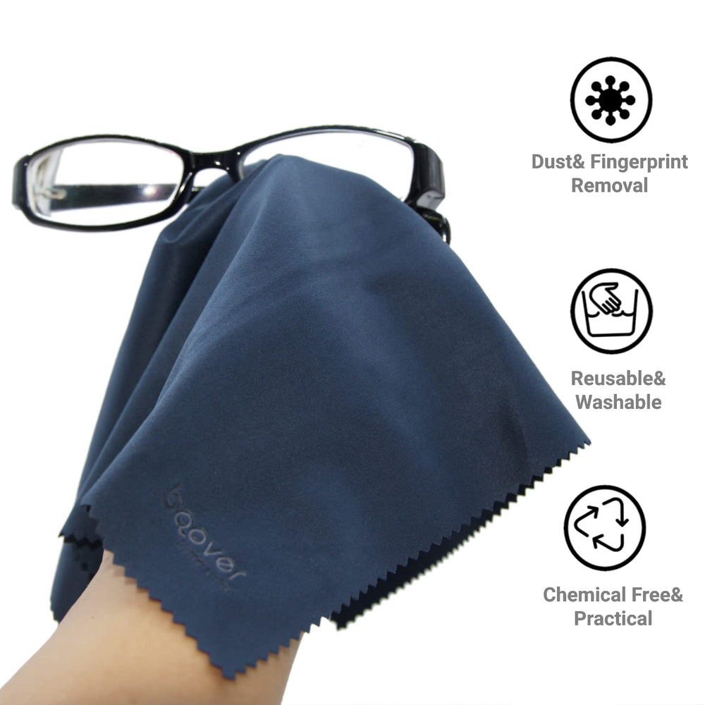 Cloth safe for eyeglasses, sunglasses, phones, and screens