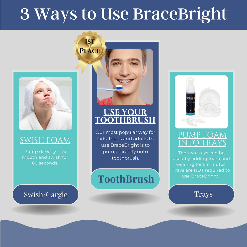 BraceBright teeth whitening for braces kit