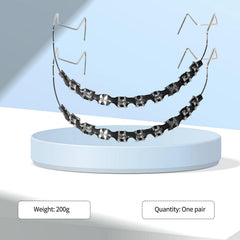 Black brackets for teeth display – orthodontic teaching props