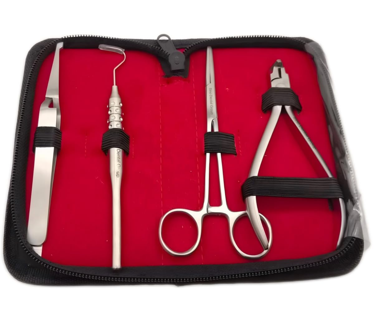 Braces tool kit components laid out for home use