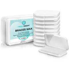 Fresh Knight Braces Wax White 10 Pack packaging