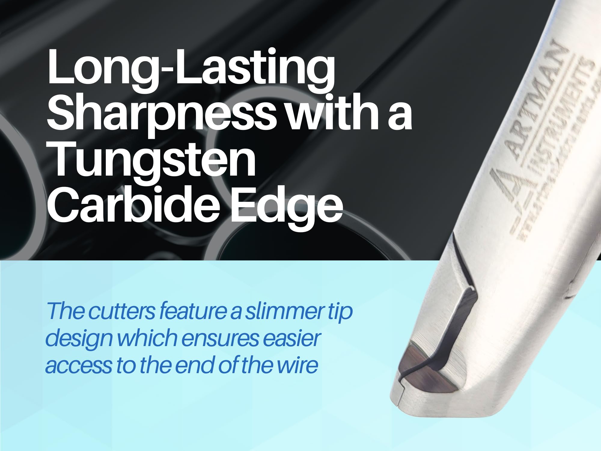 Long-handled pliers designed for distal molar work