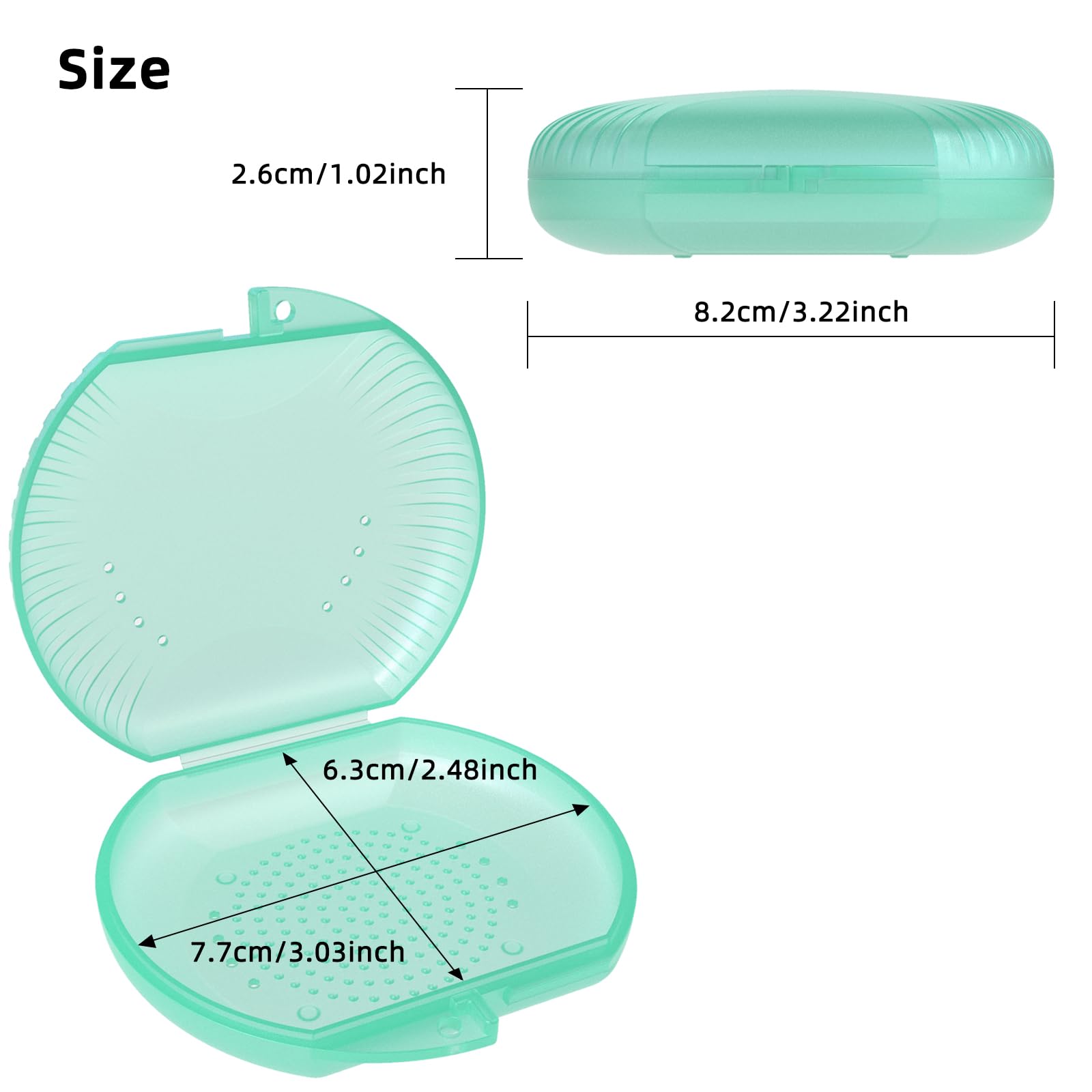 Braces box cyan close-up