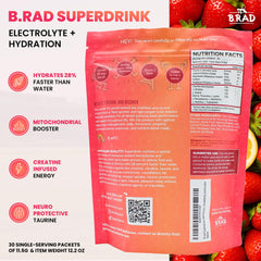 B rad Superdrink scoop measure showing precise dosing for consistent hydration