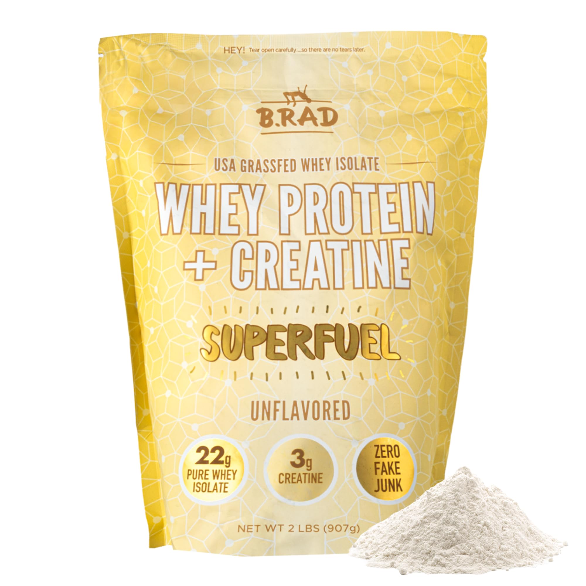 B.rad Superfuel scoop in bottle for post-workout fueling