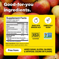 Three Bragg capsules on spoon showing serving size convenience