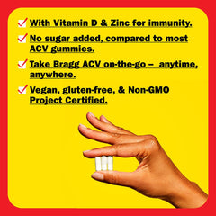 Vitamin D and Zinc with Bragg ACV capsules