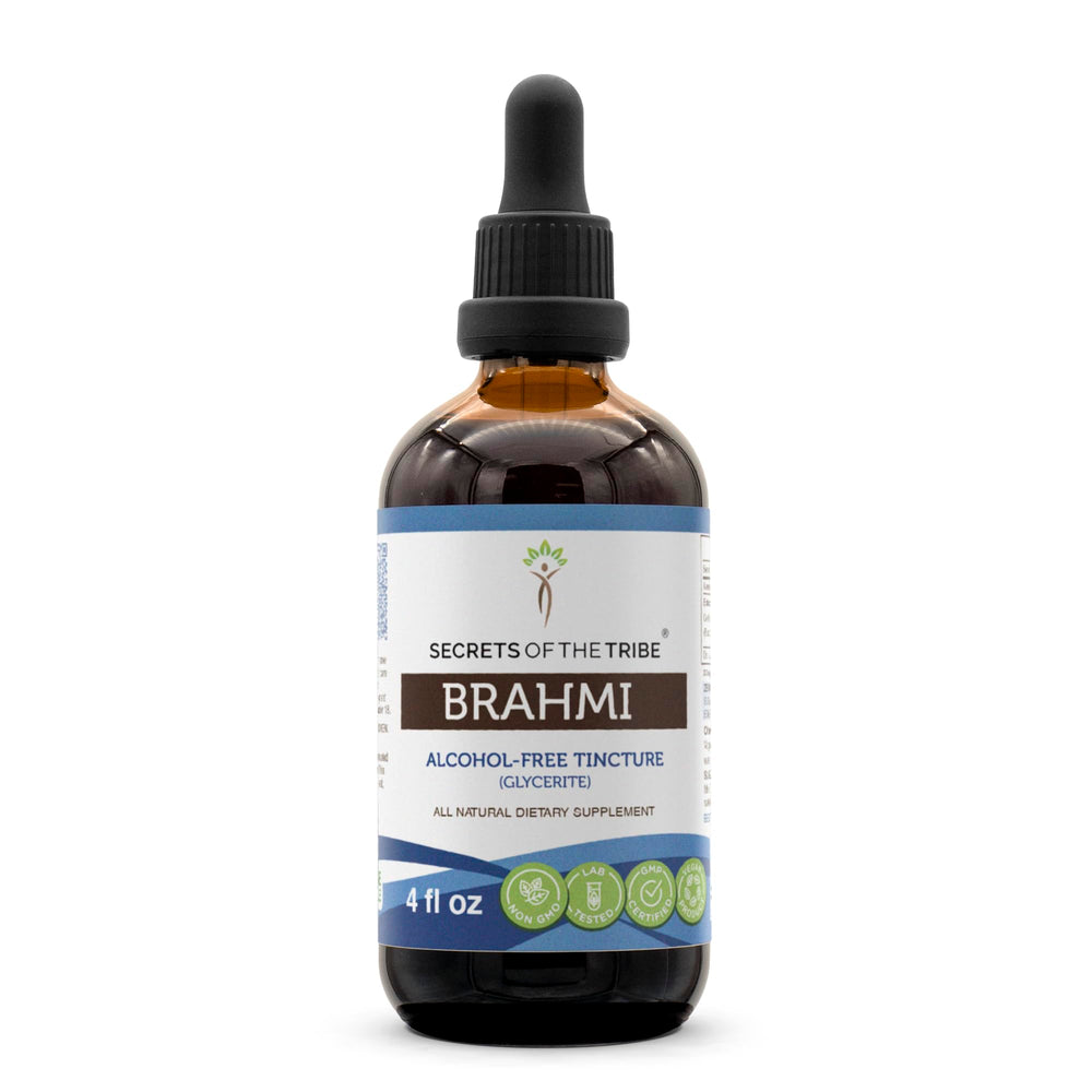 Brahmi Tincture 4 oz bottle – USDA Organic Bacopa Monnieri (Brahmi)