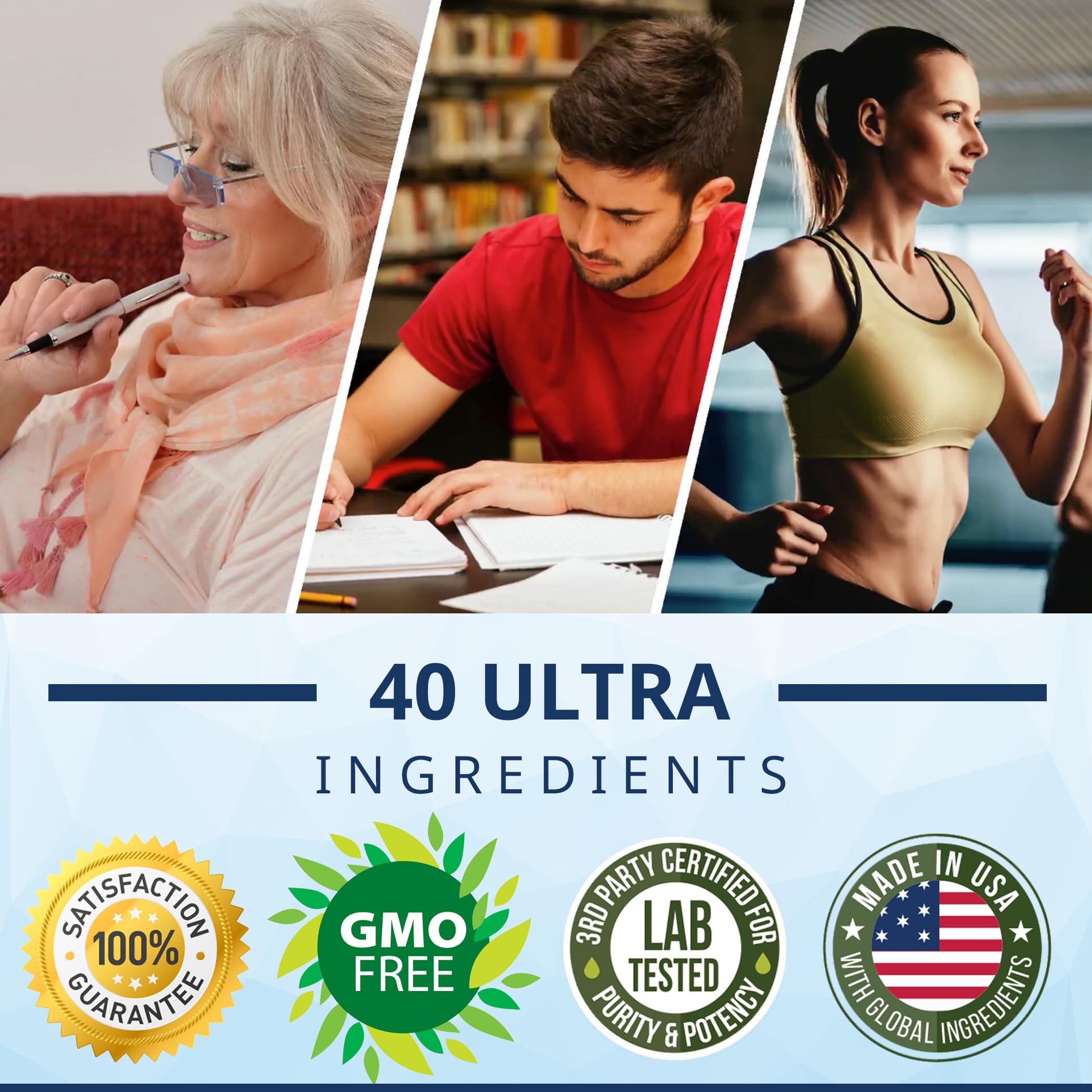 Brain Enhancer eBook promotion with Brain Booster bottle