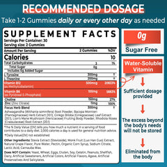 Close-up of brain focus gummies ingredients