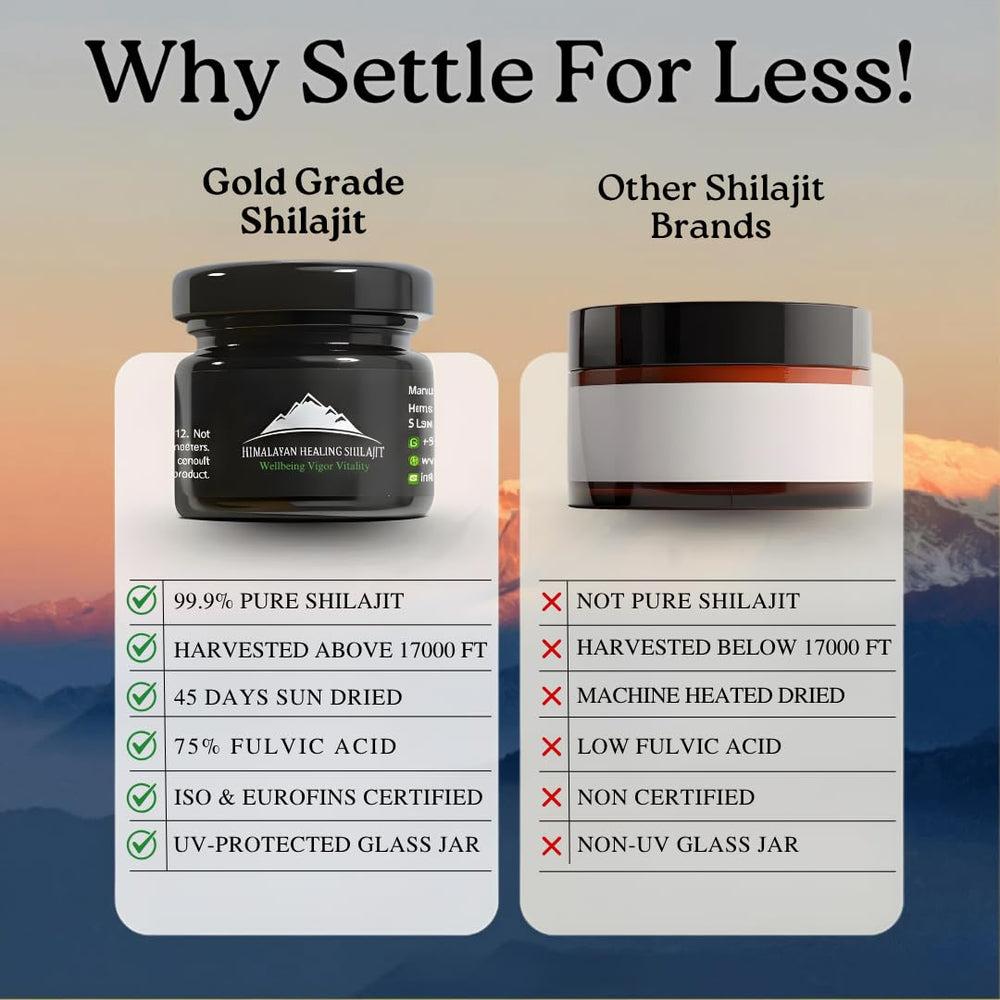 Shilajit resin for brain focus and cognitive support