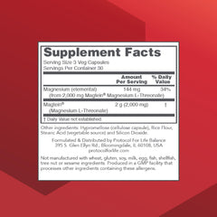 Graphic showing brain health and focus with Magtein