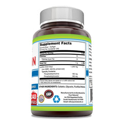 Illustration highlighting brain, cardiovascular, and digestive health benefits of soy lecithin