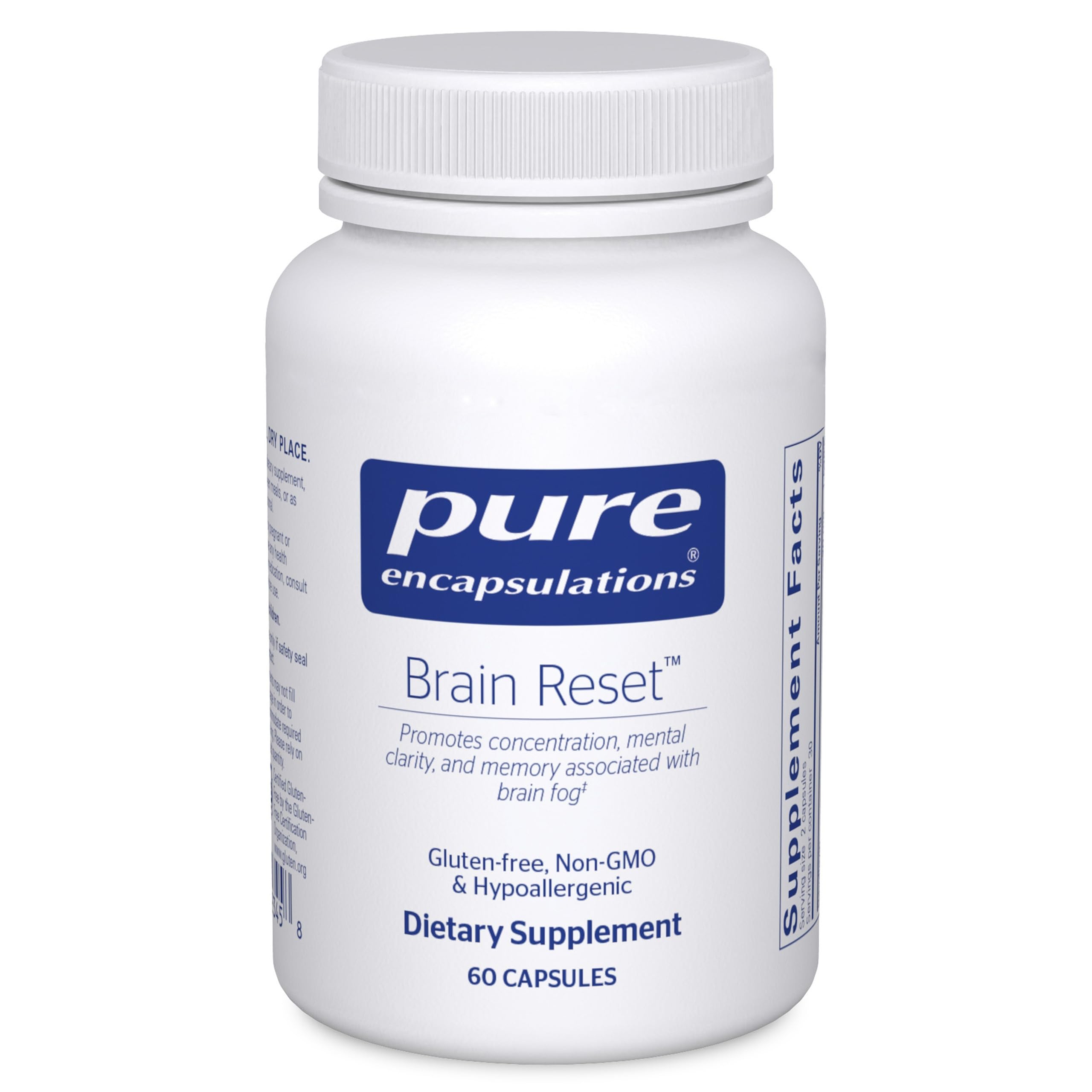 Brain Reset bottle with 60 capsules