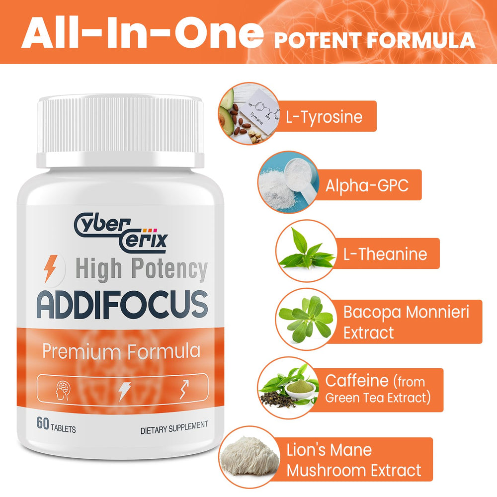 Key ingredients: L-Tyrosine, L-Theanine, Alpha-GPC